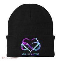 Heart Your Life Matters Suicide Prevention Awareness Beanie thumb 0