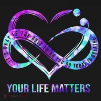 Heart Your Life Matters Suicide Prevention Awareness Women's Hoodie thumb 2