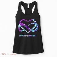 Heart Your Life Matters Suicide Prevention Awareness Women's Tank Top thumb 0