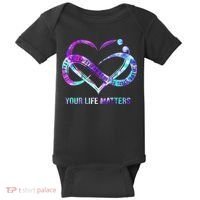 Heart Your Life Matters Suicide Prevention Awareness Baby Bodysuit thumb 0