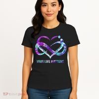Heart Your Life Matters Suicide Prevention Awareness Women's T-Shirt thumb 4