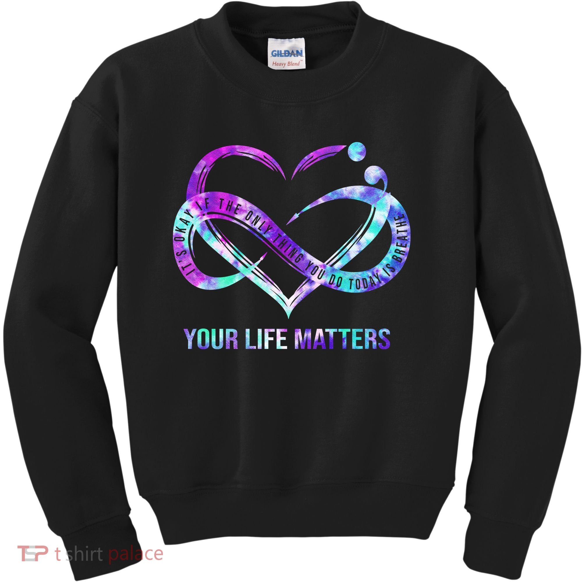 Heart Your Life Matters Suicide Prevention Awareness Kids Sweatshirt
