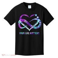 Heart Your Life Matters Suicide Prevention Awareness Kids T-Shirt thumb 0