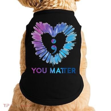 Heart You Matter 988 Suicide Prevention Awareness Doggie Tank