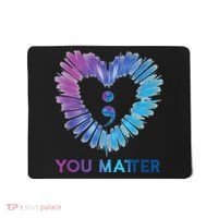 Heart You Matter 988 Suicide Prevention Awareness Mousepad thumb 0