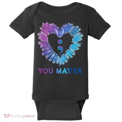 Heart You Matter 988 Suicide Prevention Awareness Baby Bodysuit