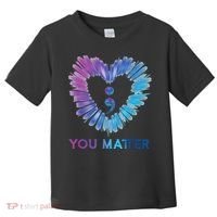Heart You Matter 988 Suicide Prevention Awareness Toddler T-Shirt thumb 0