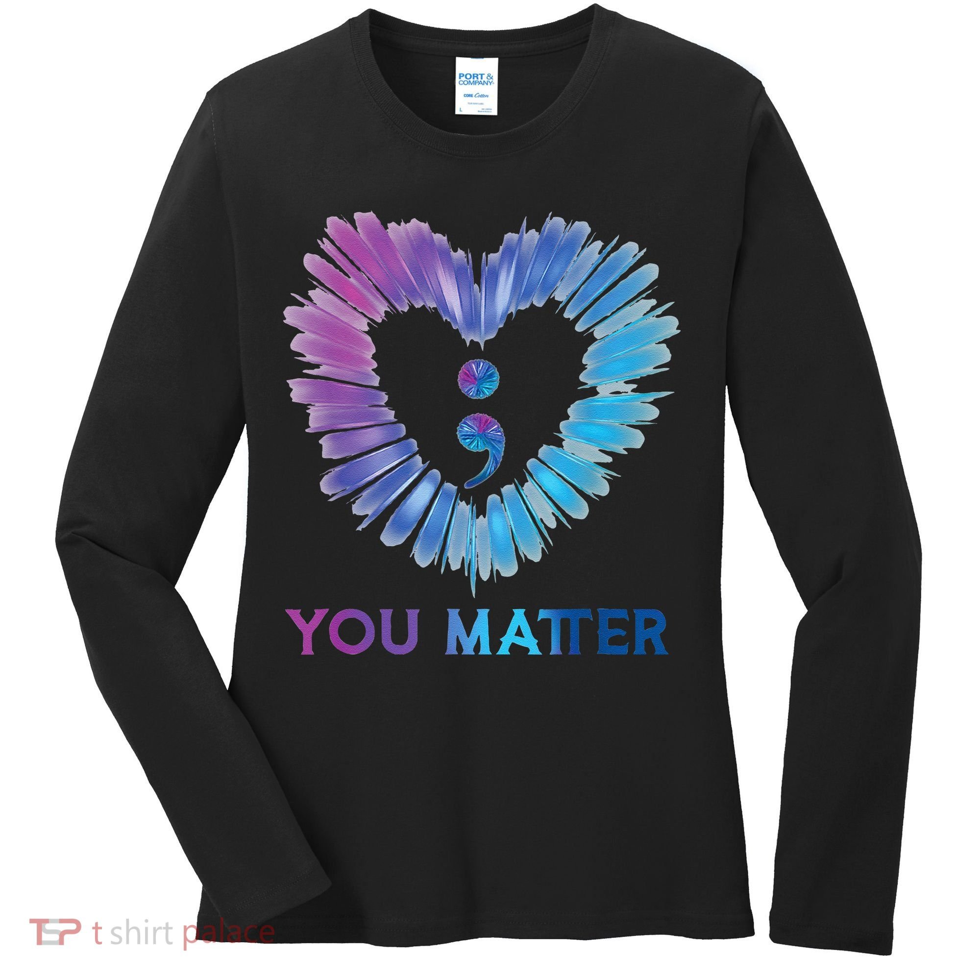 Heart You Matter 988 Suicide Prevention Awareness Women's Long Sleeve Shirt