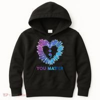 Heart You Matter 988 Suicide Prevention Awareness Kids Hoodie thumb 0