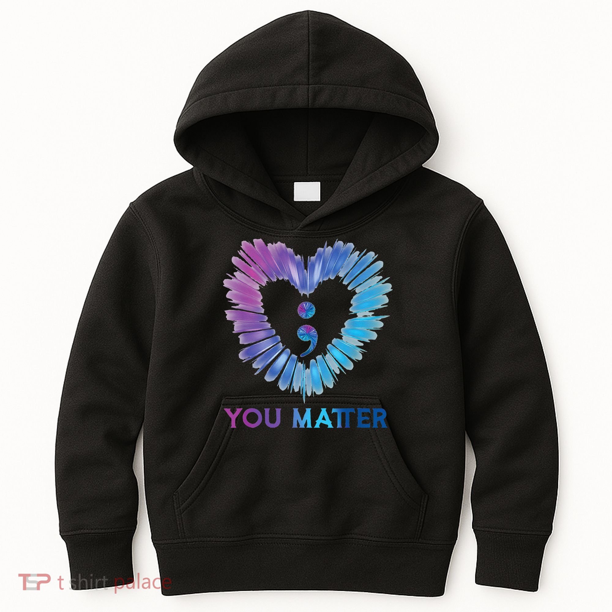 Heart You Matter 988 Suicide Prevention Awareness Kids Hoodie