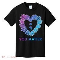 Heart You Matter 988 Suicide Prevention Awareness Kids T-Shirt thumb 0