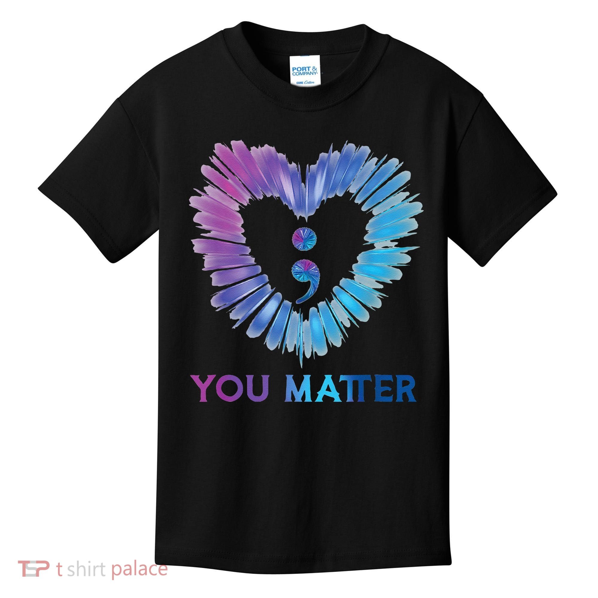 Heart You Matter 988 Suicide Prevention Awareness Kids T-Shirt