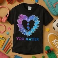 Heart You Matter 988 Suicide Prevention Awareness Kids T-Shirt thumb 3