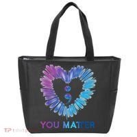 Heart You Matter 988 Suicide Prevention Awareness Tote Bag thumb 0