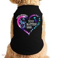 Heart You Matter 988 Suicide Prevention Awareness Dragonfly Doggie Tank thumb 0