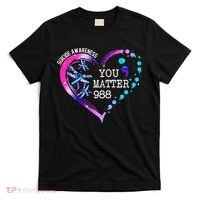 Heart You Matter 988 Suicide Prevention Awareness Dragonfly T-Shirt thumb 0