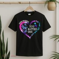 Heart You Matter 988 Suicide Prevention Awareness Dragonfly T-Shirt thumb 2