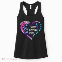 Heart You Matter 988 Suicide Prevention Awareness Dragonfly Women's Tank Top thumb 0