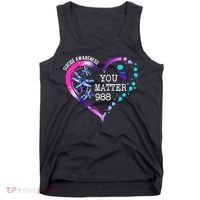 Heart You Matter 988 Suicide Prevention Awareness Dragonfly Tank Top thumb 0