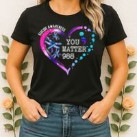 Heart You Matter 988 Suicide Prevention Awareness Dragonfly Women's T-Shirt thumb 2