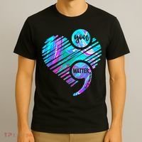 Heart You Matter Don't Let Story End Suicide Prevention Awareness T-Shirt thumb 3