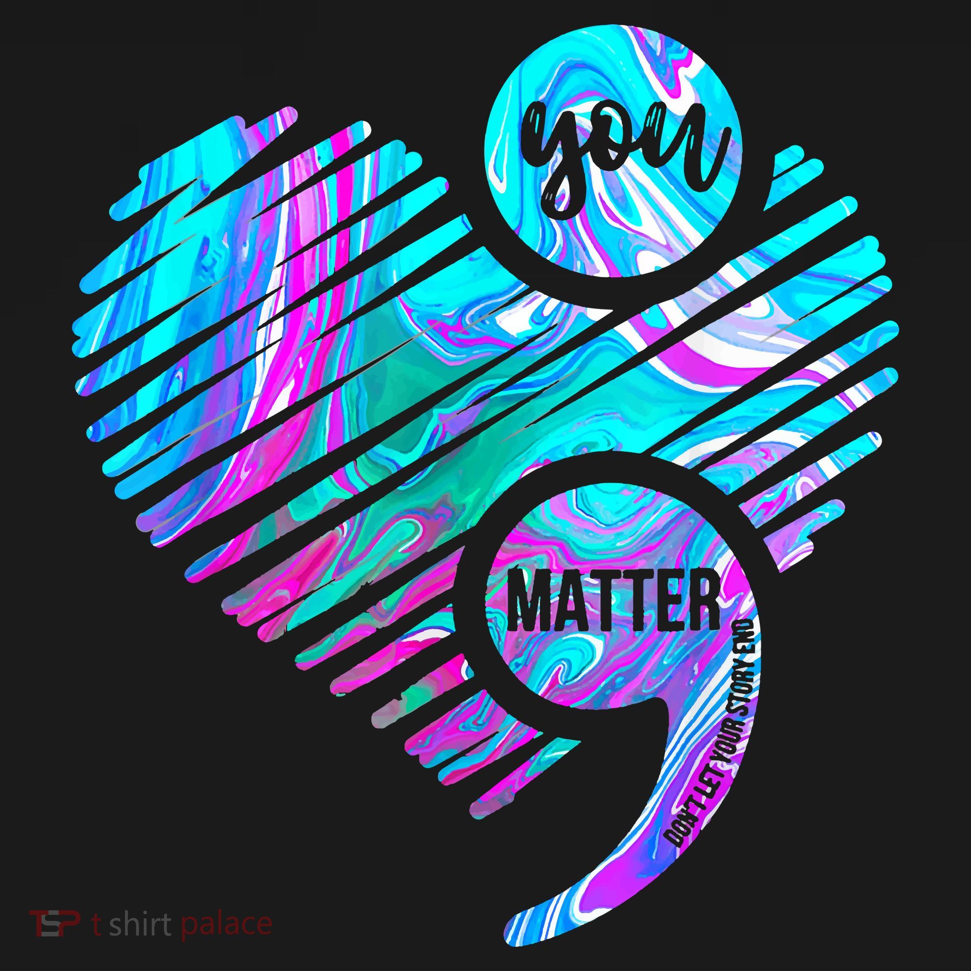 Heart You Matter Don't Let Story End Suicide Prevention Awareness Women's Hoodie