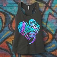 Heart You Matter Don't Let Story End Suicide Prevention Awareness Women's Tank Top thumb 3