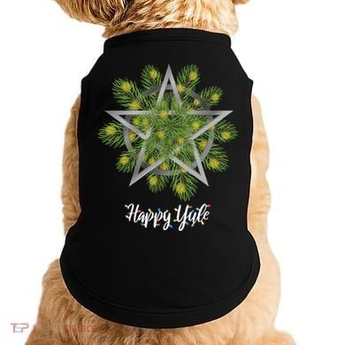 Happy Yule Pagan Christmas Winter Solstice Yuletide Doggie Tank