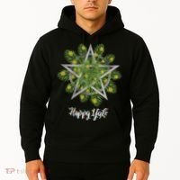Happy Yule Pagan Christmas Winter Solstice Yuletide Hoodie thumb 2