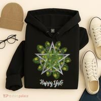 Happy Yule Pagan Christmas Winter Solstice Yuletide Hoodie thumb 4