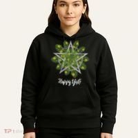 Happy Yule Pagan Christmas Winter Solstice Yuletide Hoodie thumb 5