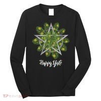 Happy Yule Pagan Christmas Winter Solstice Yuletide Long Sleeve Shirt thumb 0