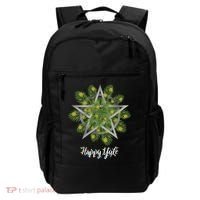 Happy Yule Pagan Christmas Winter Solstice Yuletide Backpack thumb 0
