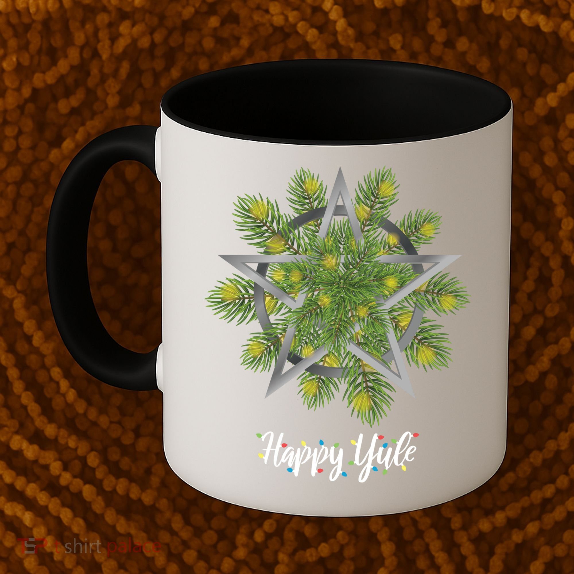 Happy Yule Pagan Christmas Winter Solstice Yuletide Coffee Mug