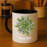 Happy Yule Pagan Christmas Winter Solstice Yuletide Coffee Mug thumb 4
