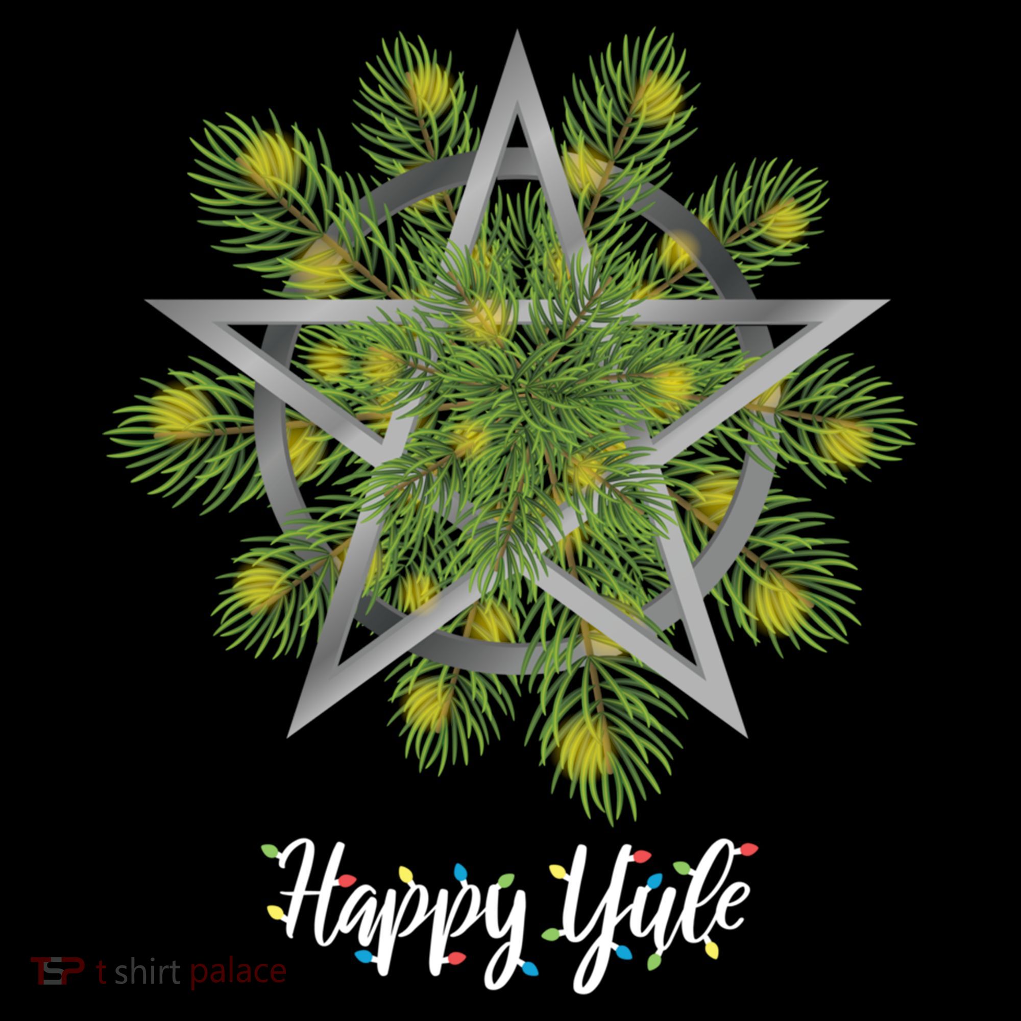 Happy Yule Pagan Christmas Winter Solstice Yuletide Women's Hoodie