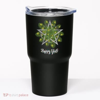 Happy Yule Pagan Christmas Winter Solstice Yuletide Tumbler