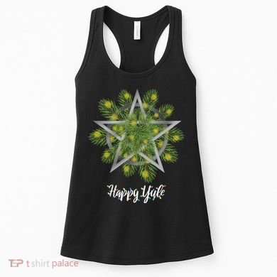 Happy Yule Pagan Christmas Winter Solstice Yuletide Women's Tank Top