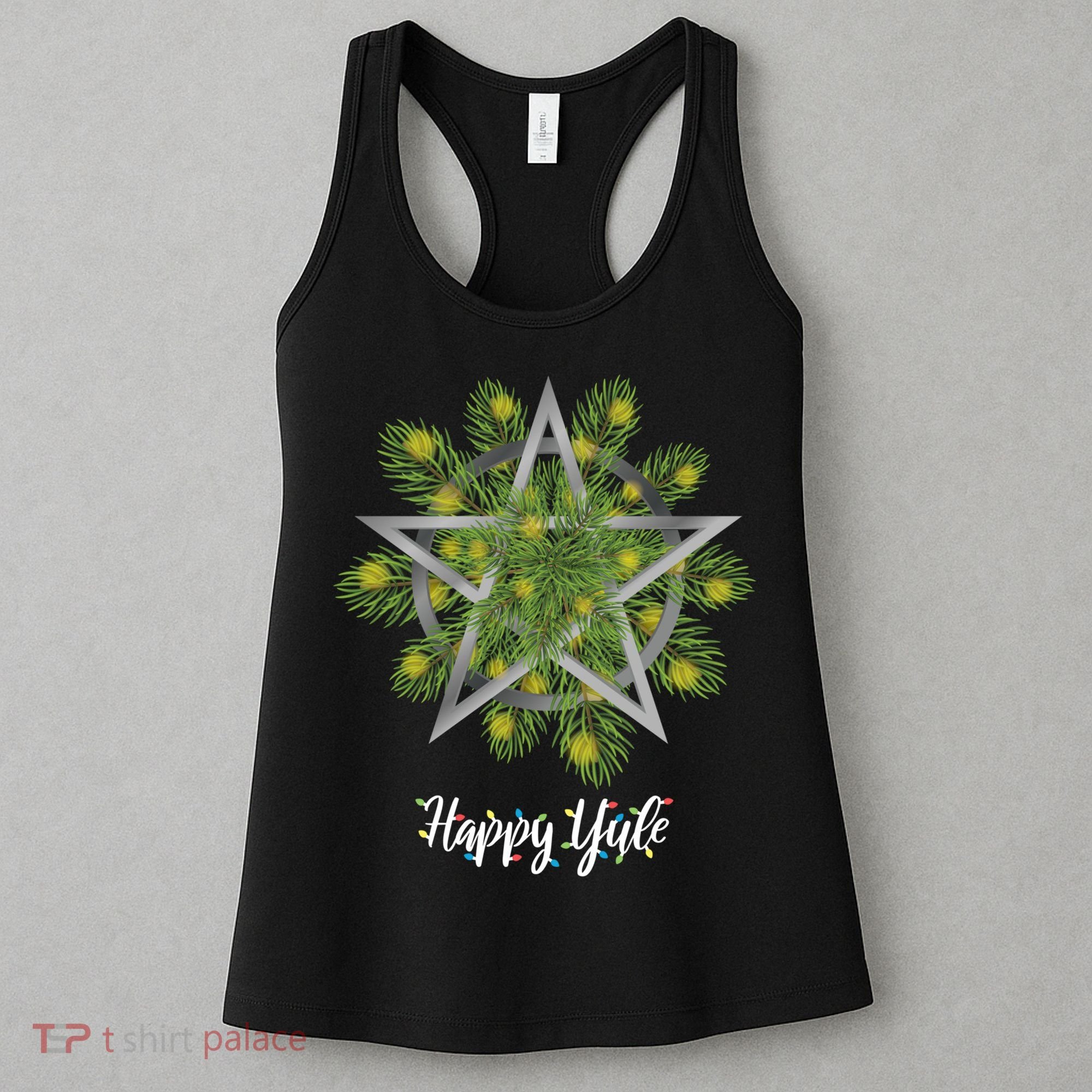 Happy Yule Pagan Christmas Winter Solstice Yuletide Women's Tank Top