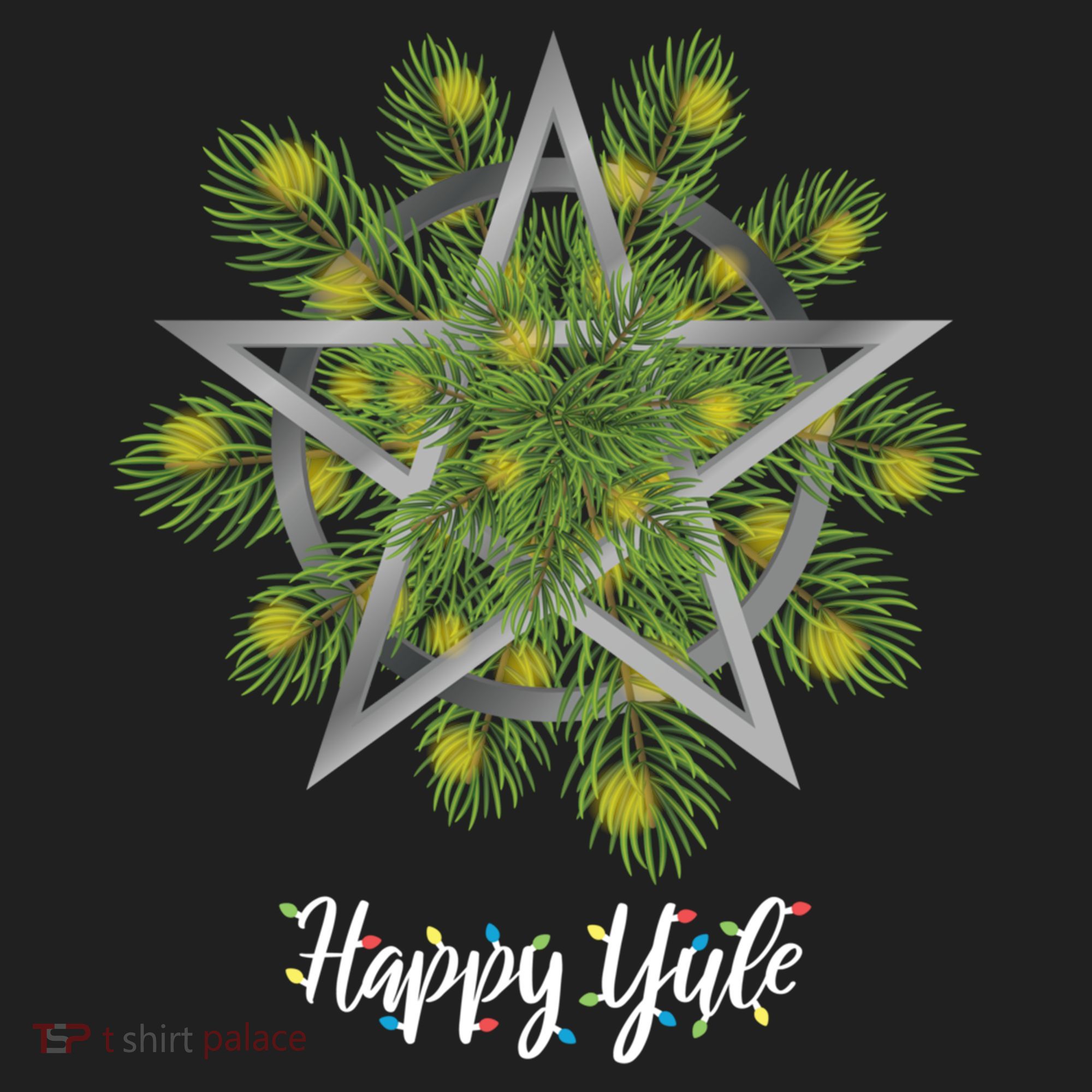 Happy Yule Pagan Christmas Winter Solstice Yuletide Hat