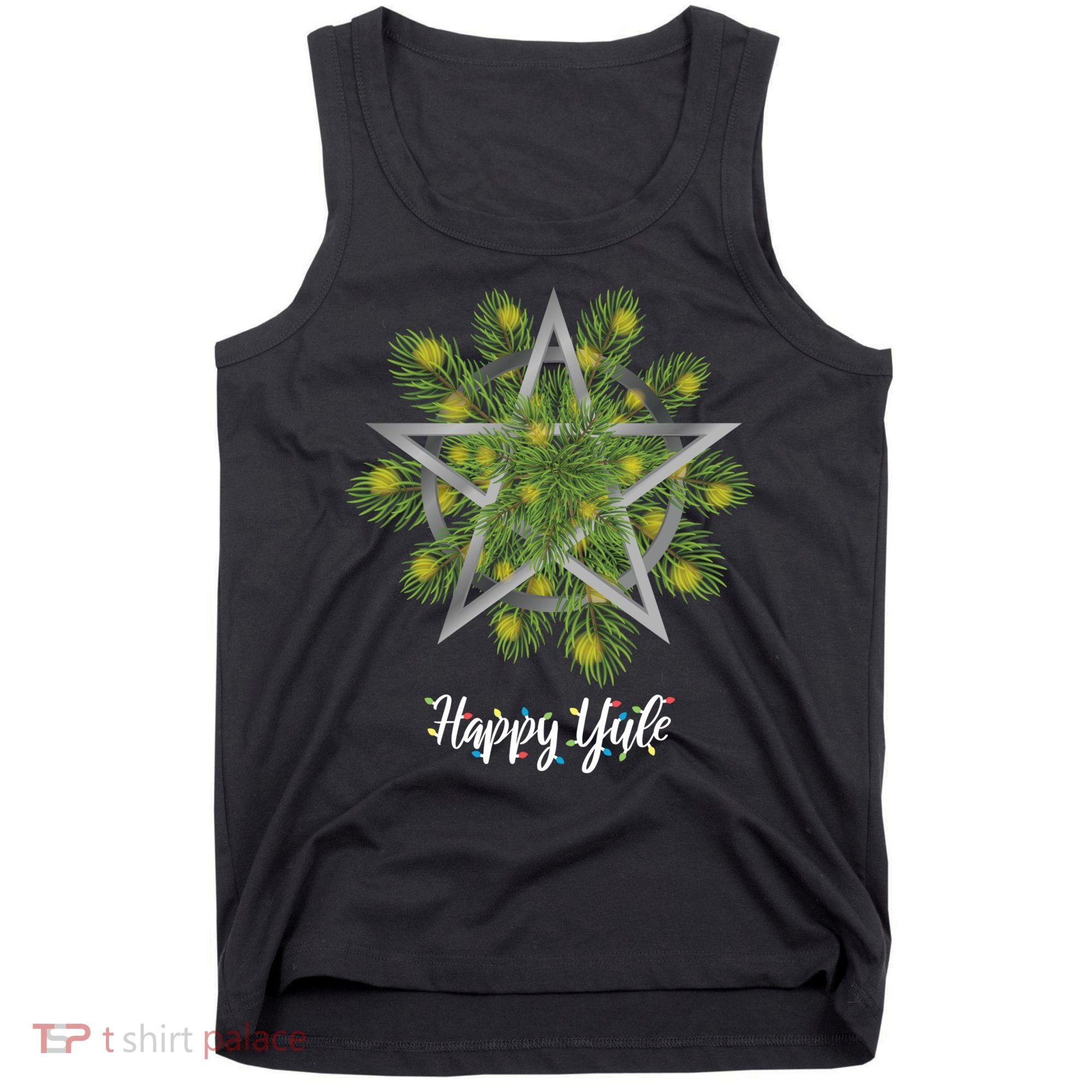 Happy Yule Pagan Christmas Winter Solstice Yuletide Tank Top