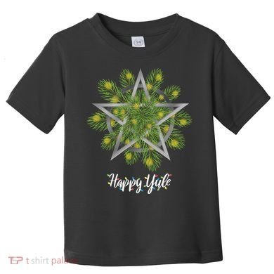 Happy Yule Pagan Christmas Winter Solstice Yuletide Toddler T-Shirt