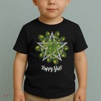 Happy Yule Pagan Christmas Winter Solstice Yuletide Toddler T-Shirt thumb 2