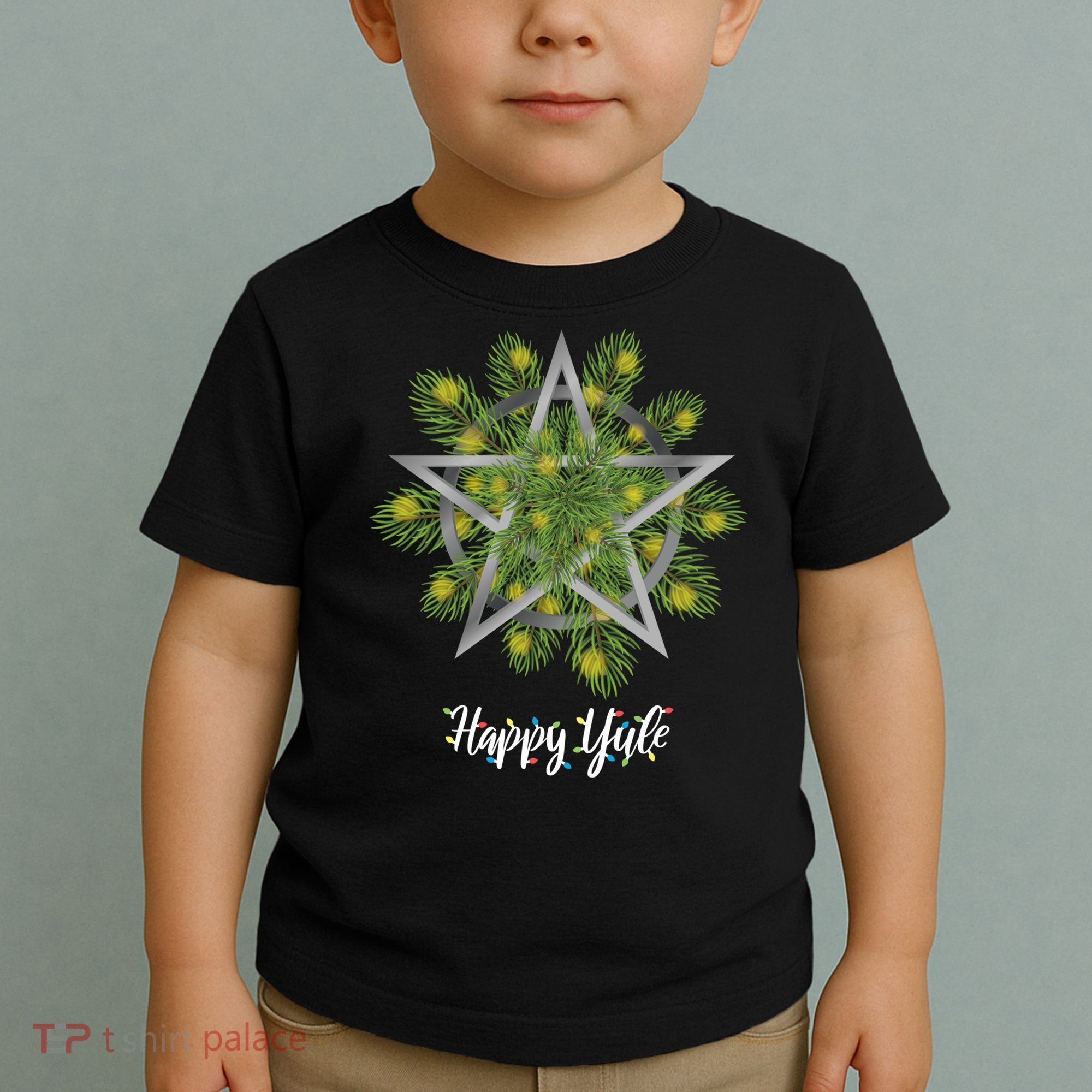 Happy Yule Pagan Christmas Winter Solstice Yuletide Toddler T-Shirt