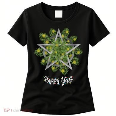 Happy Yule Pagan Christmas Winter Solstice Yuletide Women's T-Shirt