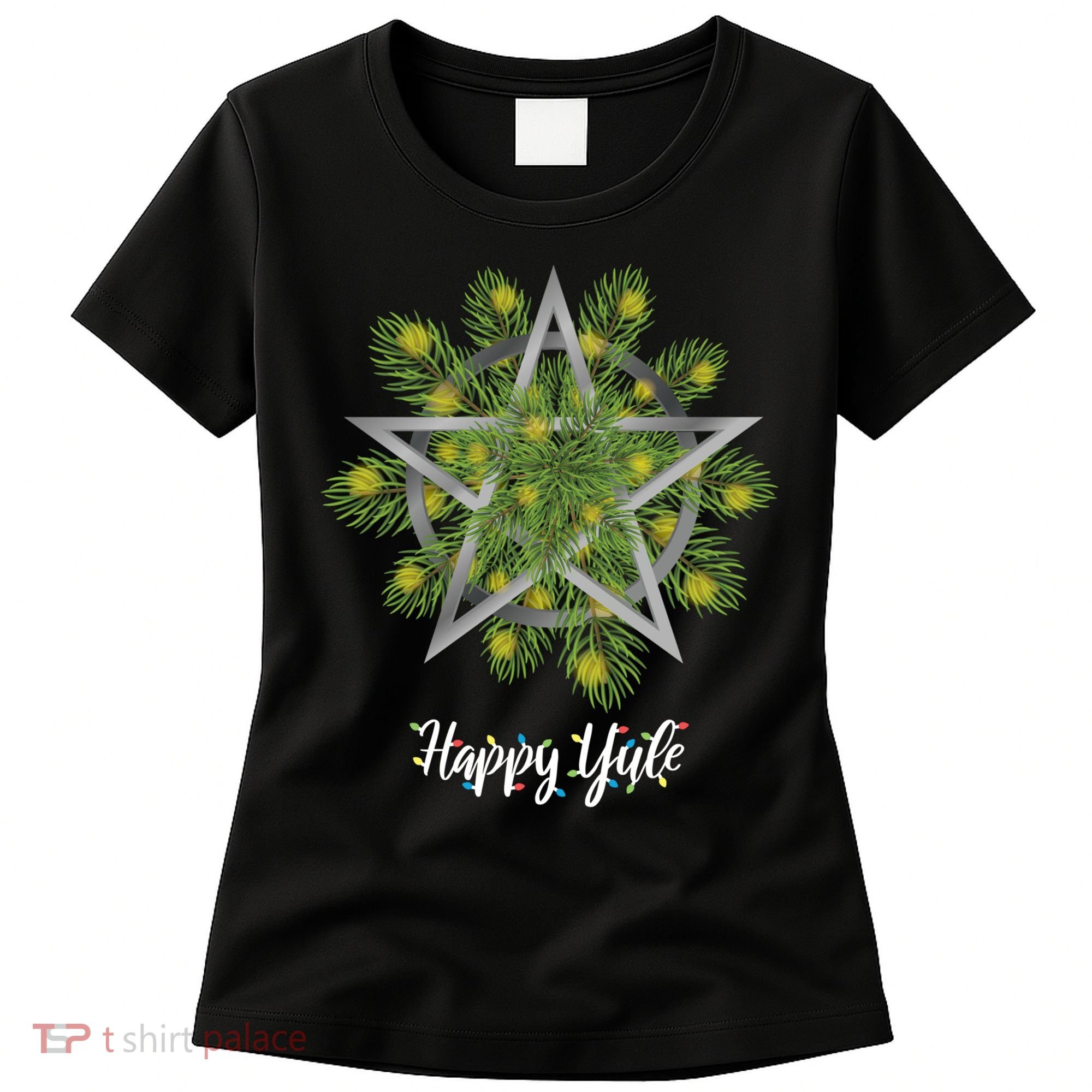 Happy Yule Pagan Christmas Winter Solstice Yuletide Women's T-Shirt