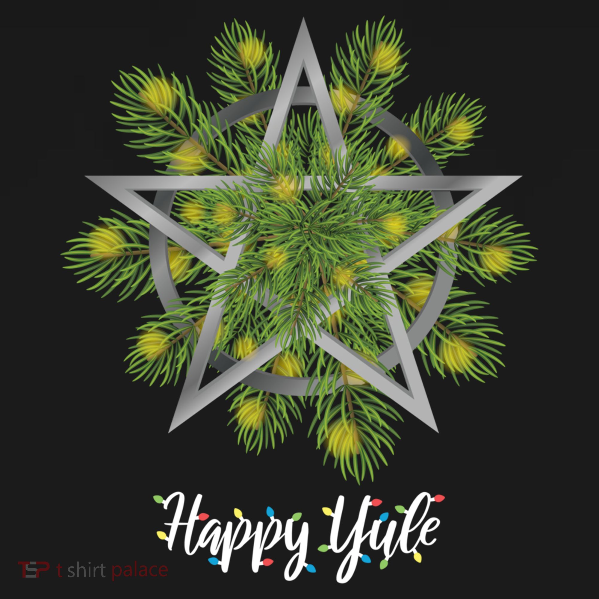 Happy Yule Pagan Christmas Winter Solstice Yuletide Women's T-Shirt