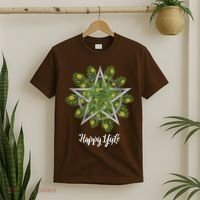 Happy Yule Pagan Christmas Winter Solstice Yuletide T-Shirt thumb 2