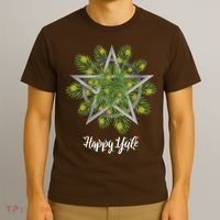 Happy Yule Pagan Christmas Winter Solstice Yuletide T-Shirt thumb 3