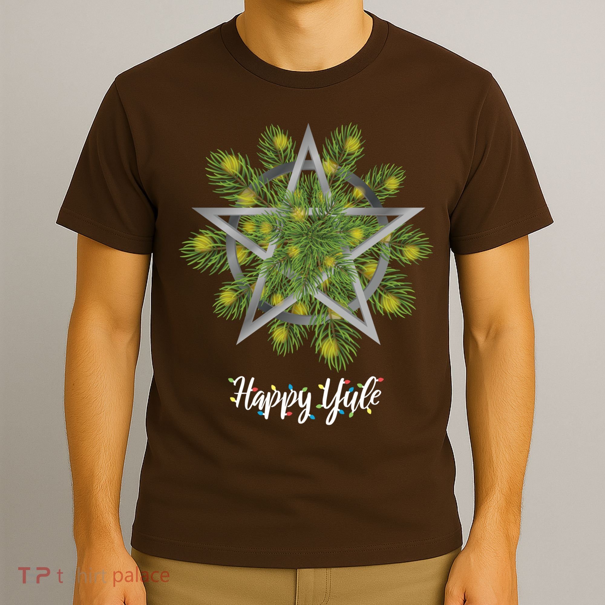 Happy Yule Pagan Christmas Winter Solstice Yuletide T-Shirt